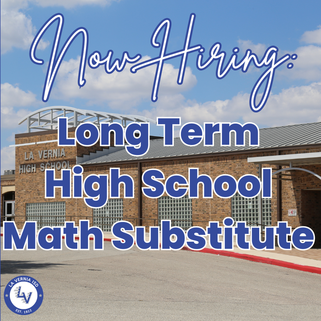 Now Hiring a Long Term High School Math Substitute