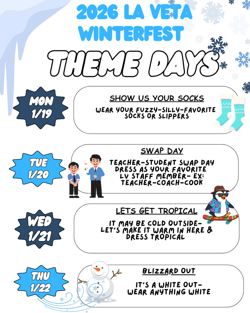 Winterfest Theme Days for the Week of January 19