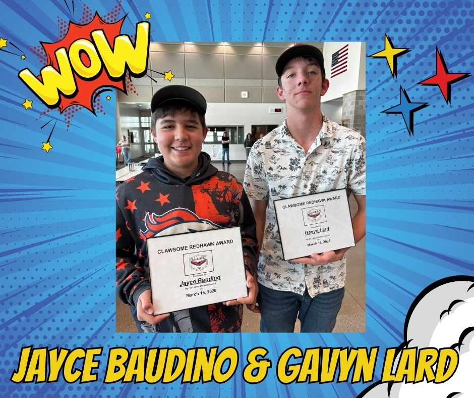 Jayce Baudino & Gavyn Lard Clawsome Award