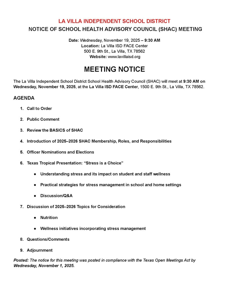 shac nov 25 official