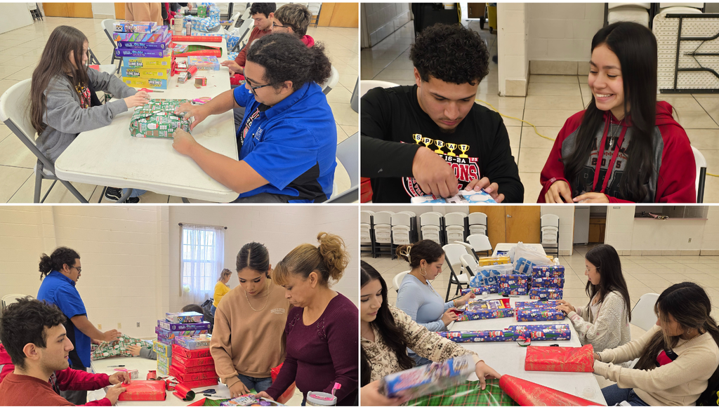 student council gift wrapping