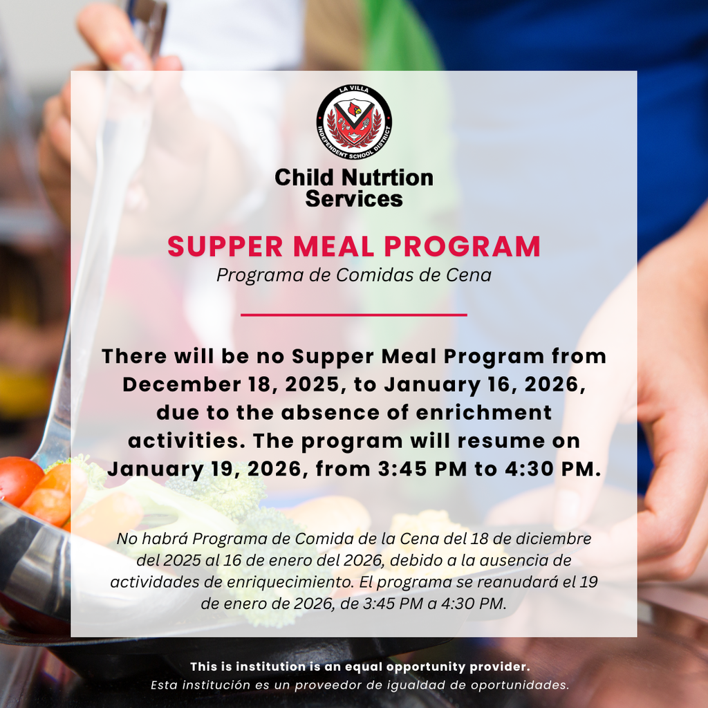 no supper meal program bilingual