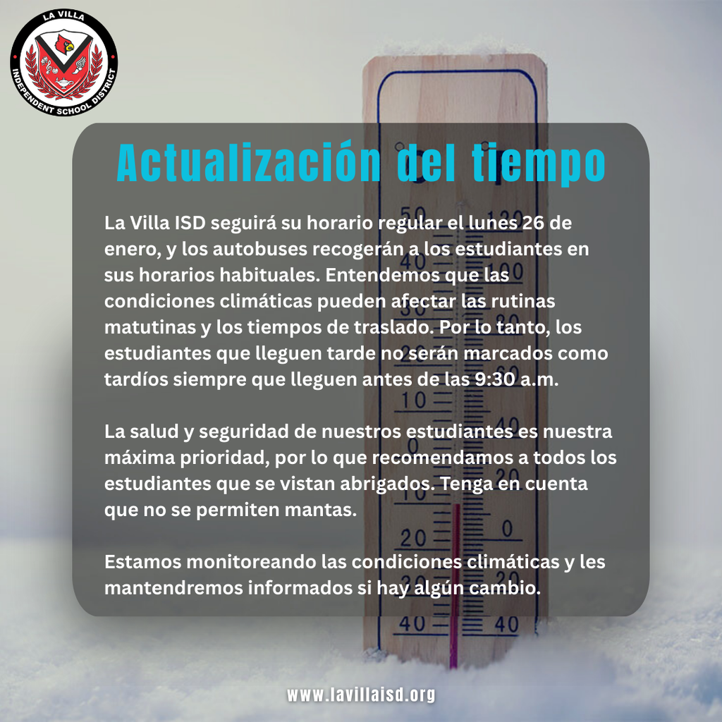 Actualizacion del tiempo