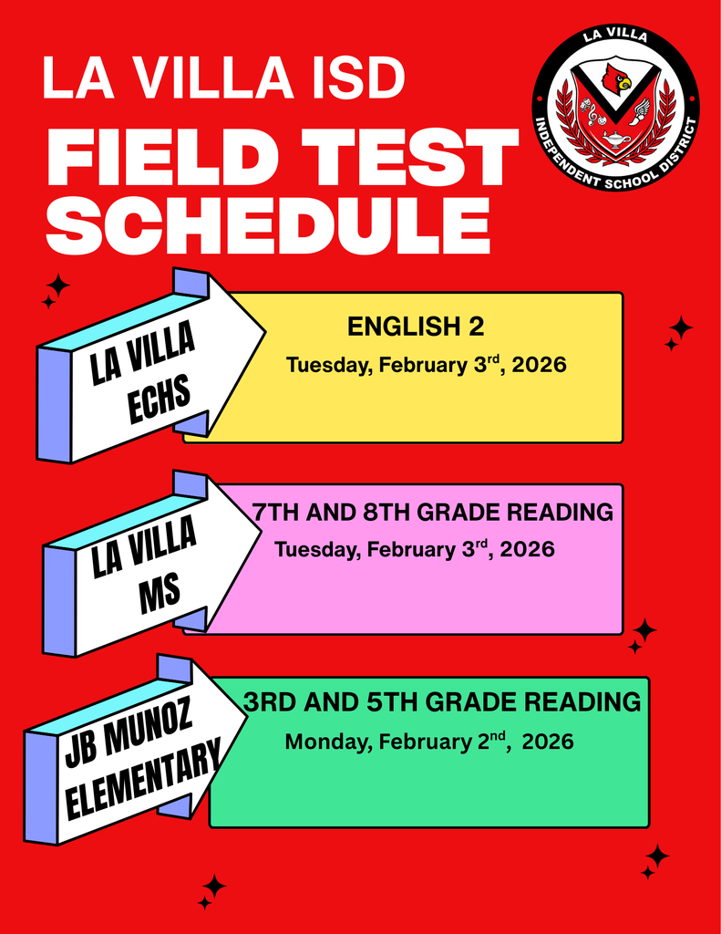 District Stand Alone Field Test Schedule
