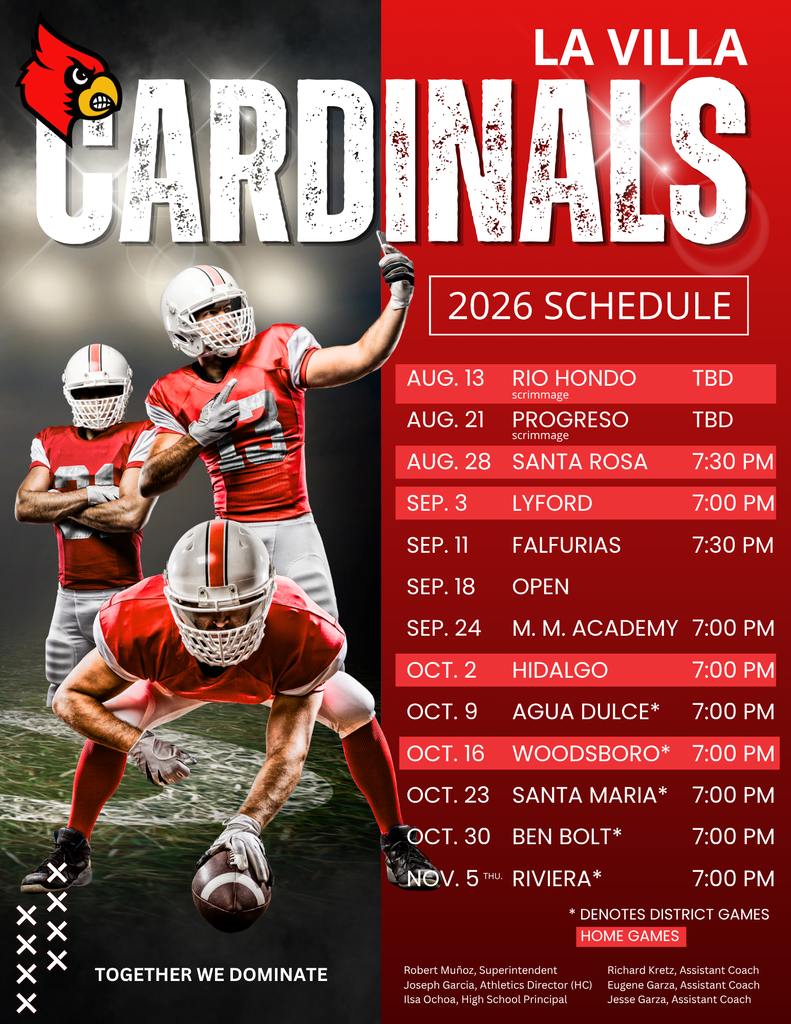 Football Schedule 2026