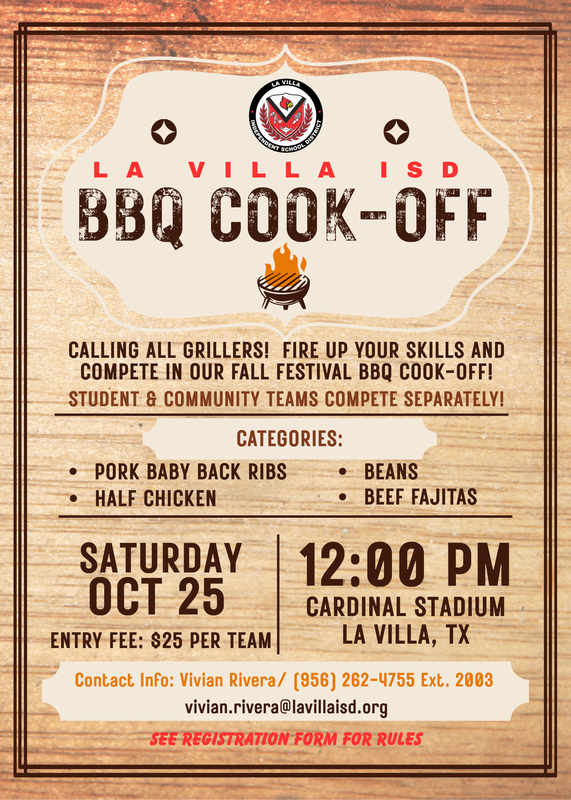 cook off flyer