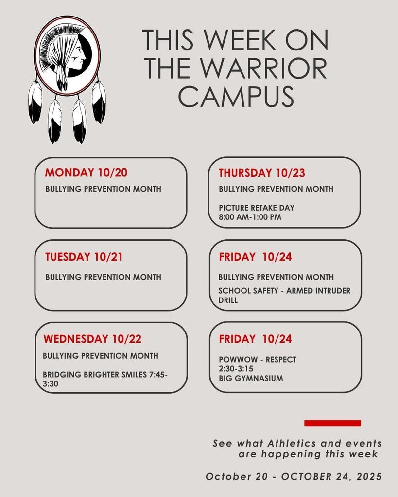 Warrior Campus Week Events 10 20 10 24