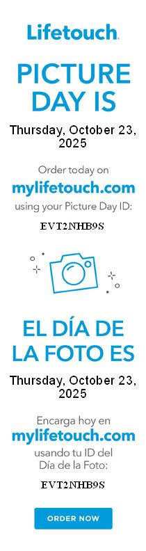 Picture Retake Day is Thursday, October 23, 2025