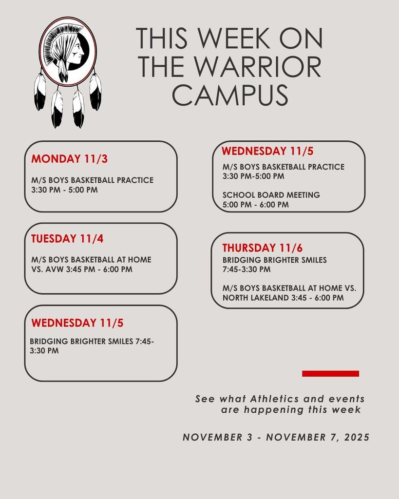 Warrior Campus Week Events 11 3 11 7
