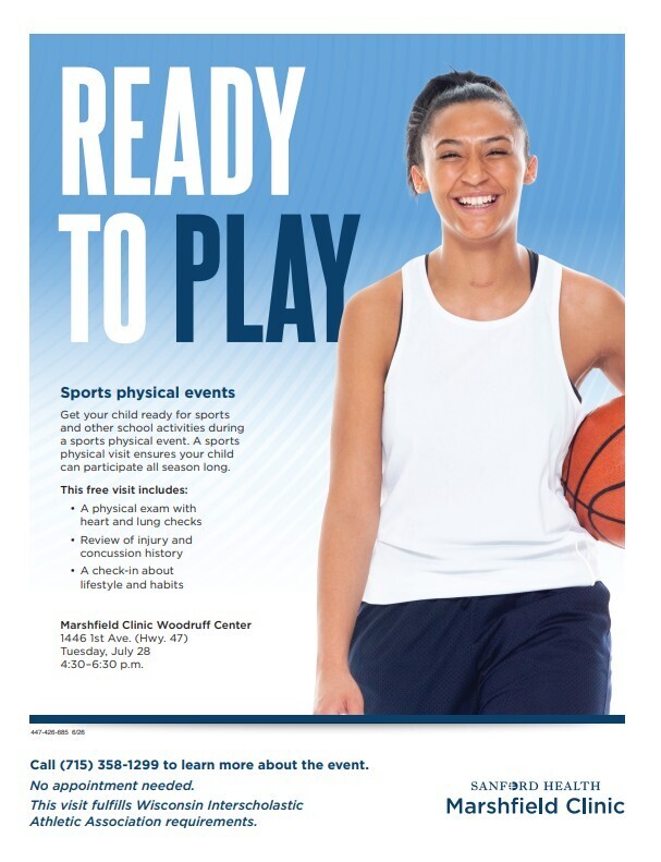 Free Sports Physicals July 28, 2026