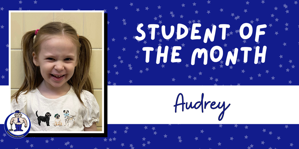 Student of the Month Audrey graphic