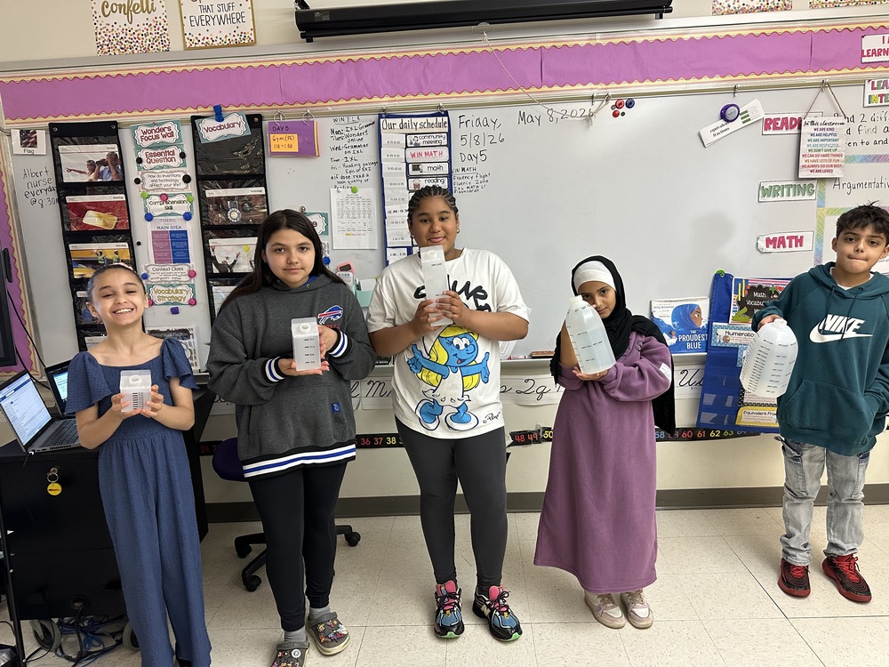Students learn about liquid measurement