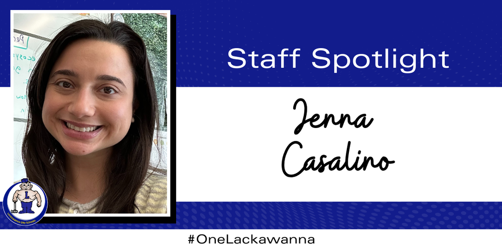 Jenna Casalino staff spotlight graphic