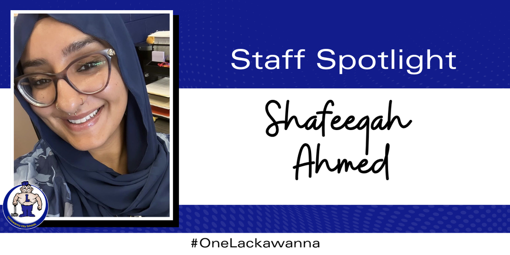 Shafeeqah Ahmed Staff Spotlight graphic