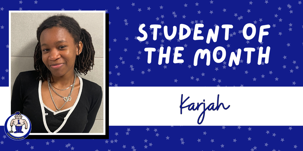 Karjah Student of the Month graphic