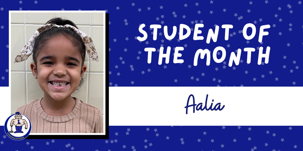 Aalia student of the month