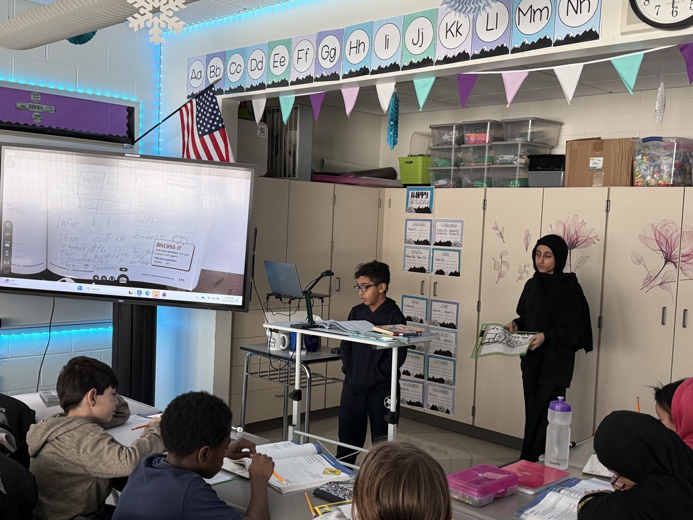 Students learn in class