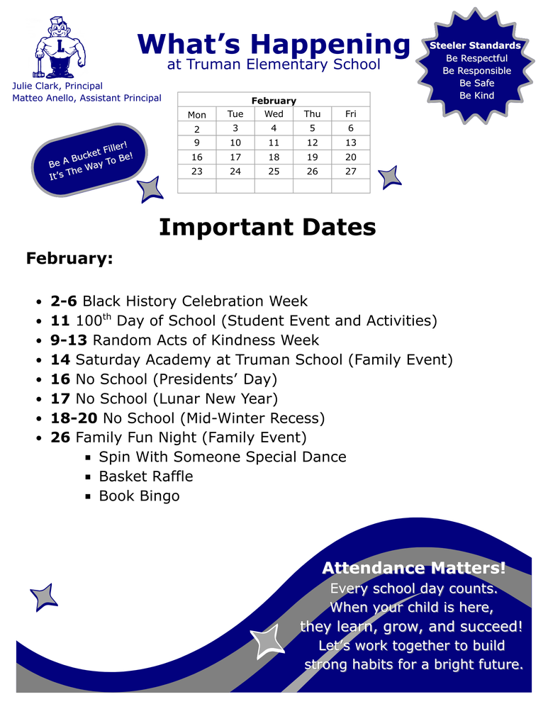 What's Happening at Truman flyer