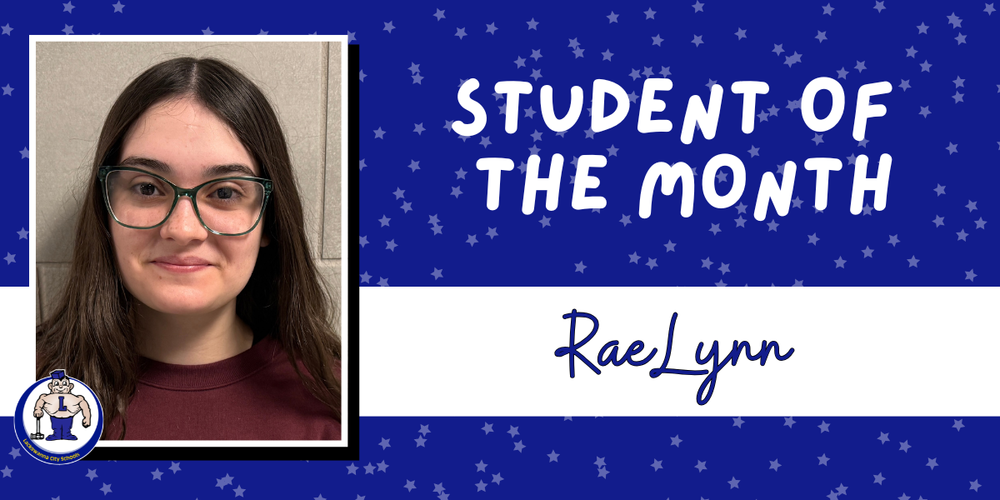 RaeLynn student of the month graphic
