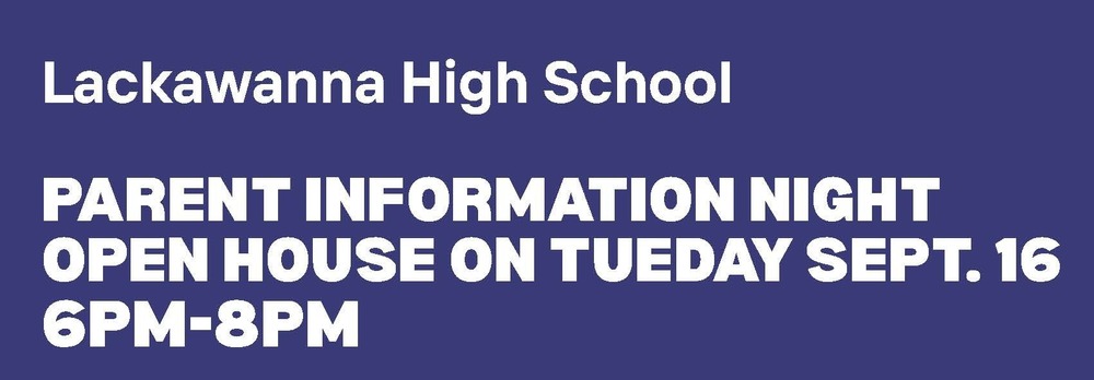 LHS Parent Info Night flyer header