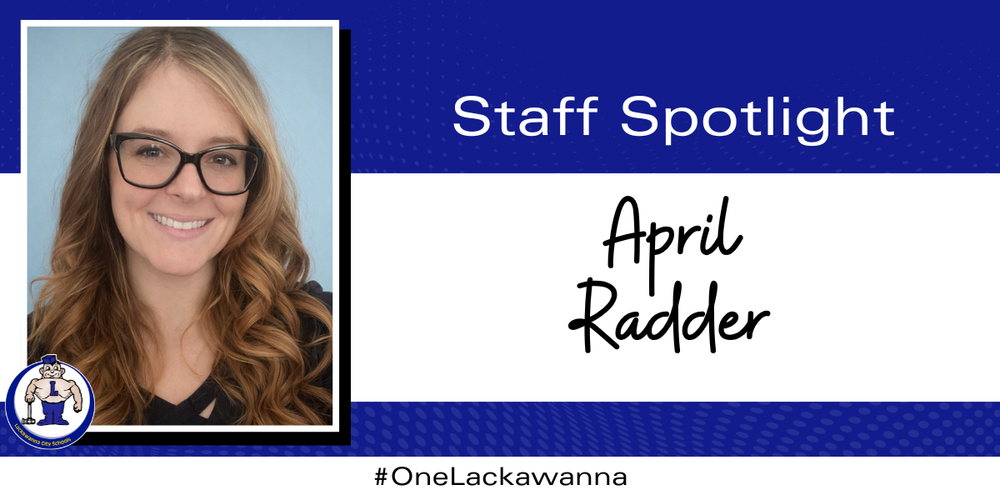 April Radder Staff Spotlight graphic