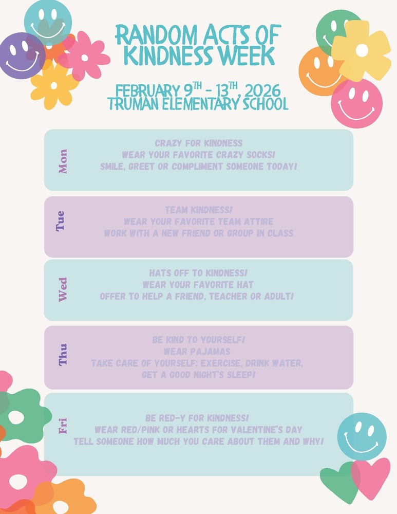 Random Acts of Kindness Week flyer