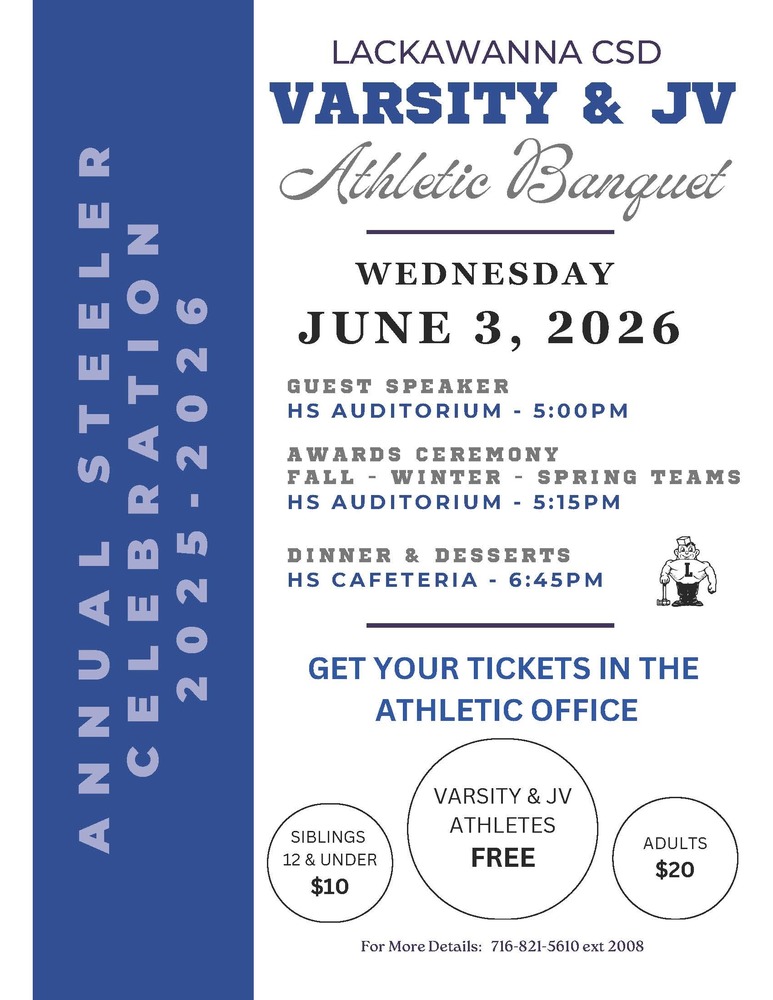 LCSD Athletic Banquet flyer