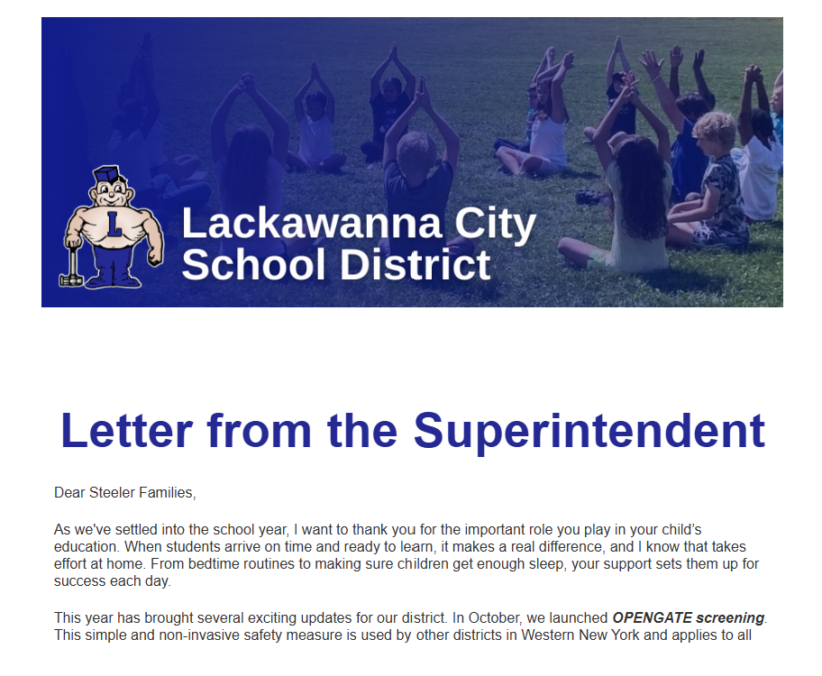 Lackawanna Fall Digital Newsletter thumbnail