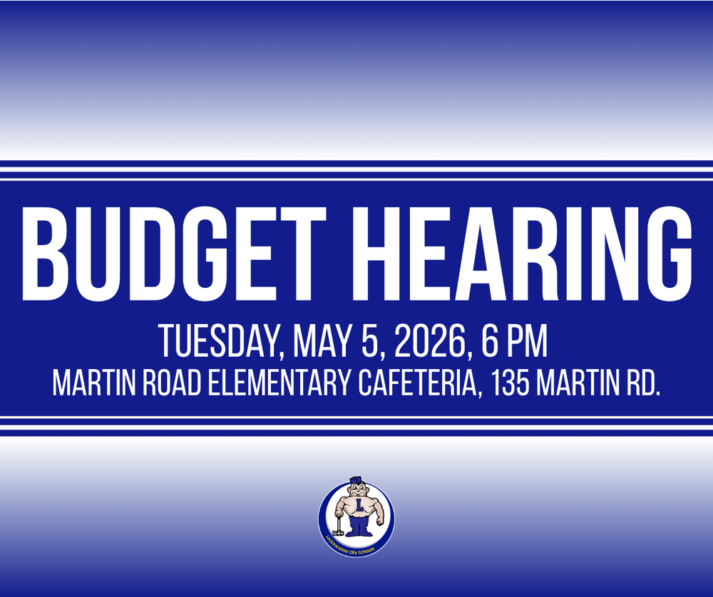 Budget Hearing notification graphic