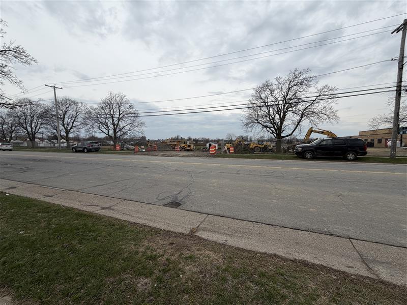 image of construction outside middle school