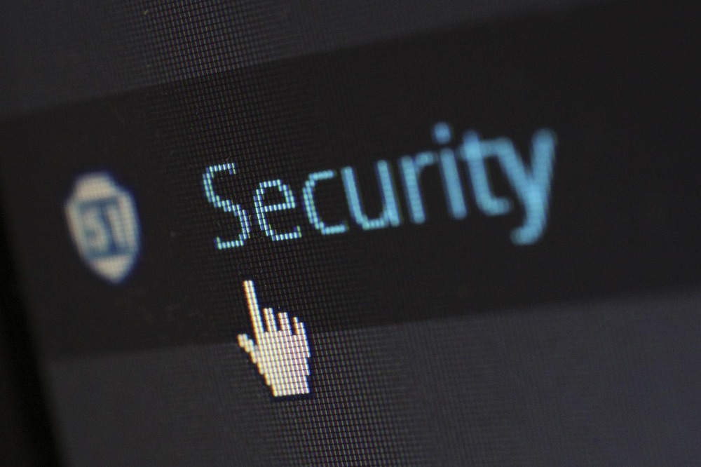 security written out on a computer