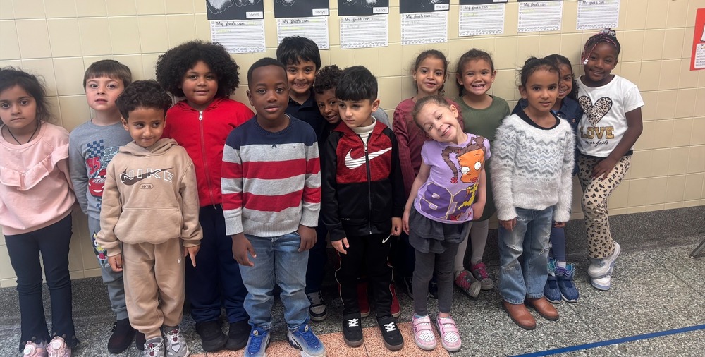 Truman students pose for a photo
