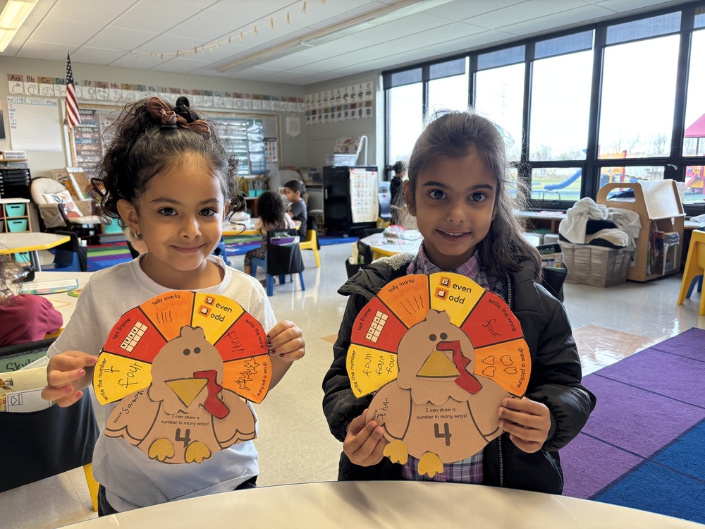 Students work in class.