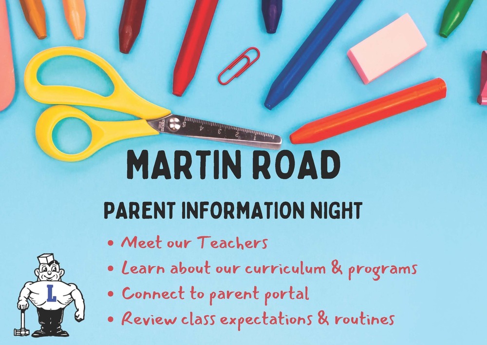 Martin Road Parent Info Night Flyer