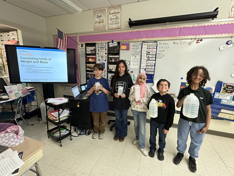 Students learn about liquid measurement