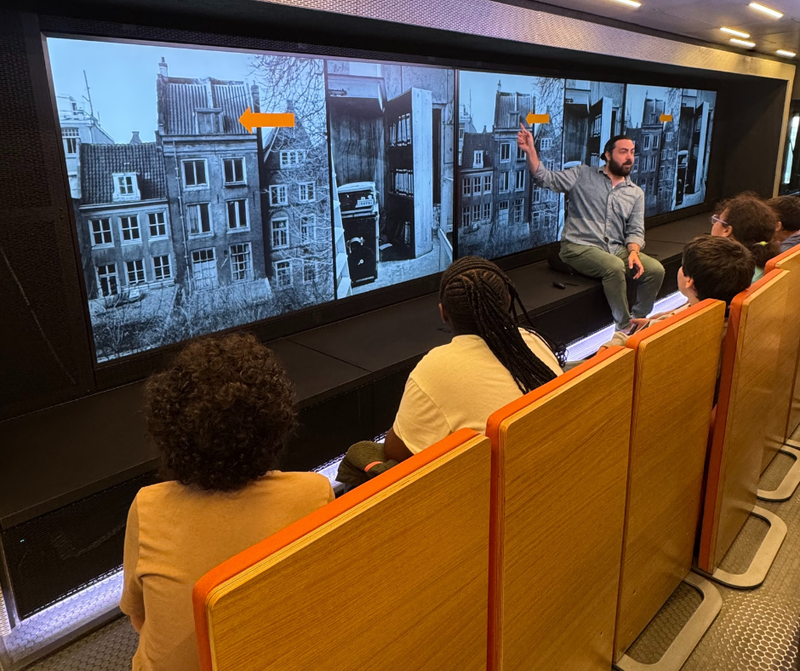 Students learn at Mobile Museum of Tolerance.