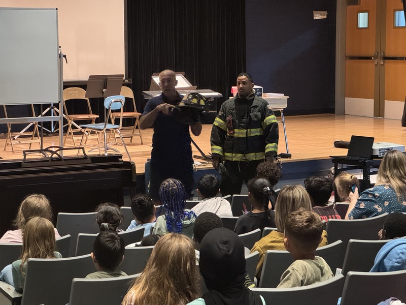 Firefighters present at Martin Road.