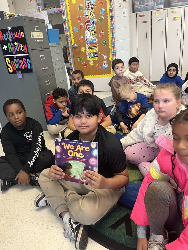 Students read in class.