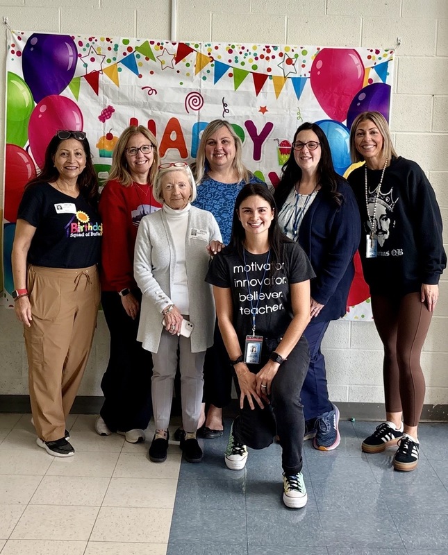 Students celebrate October birthdays.