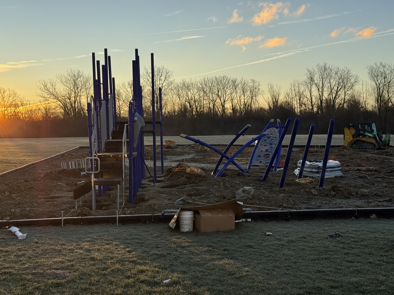 Martin Road Playground being built