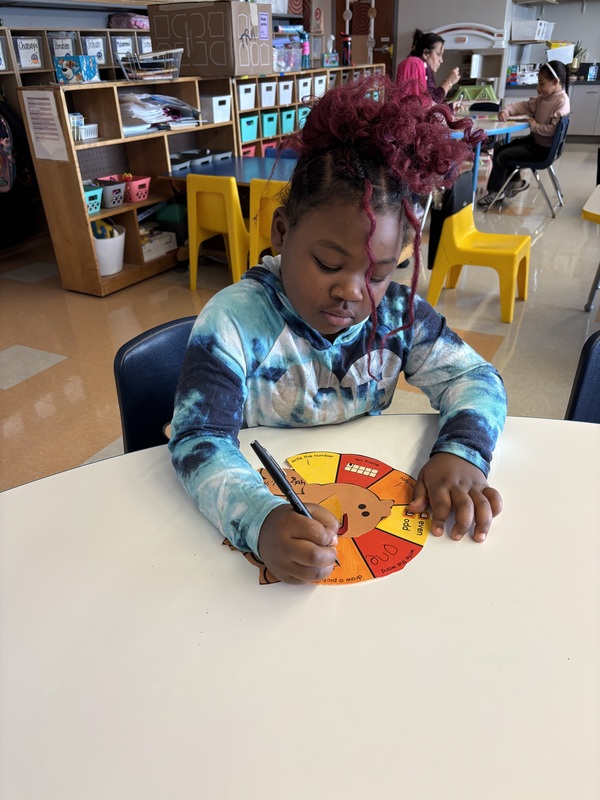 Students work in class.