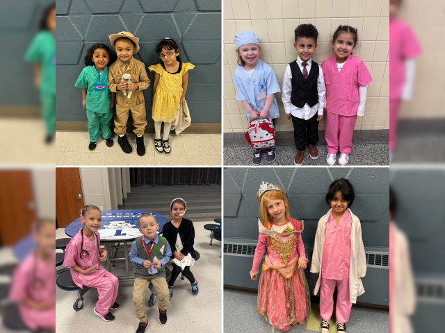 Students dress up as their future careers.