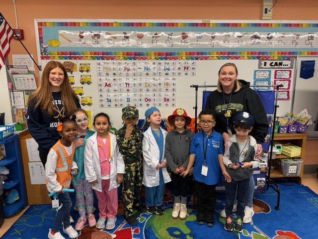 Students dress up as their future careers.