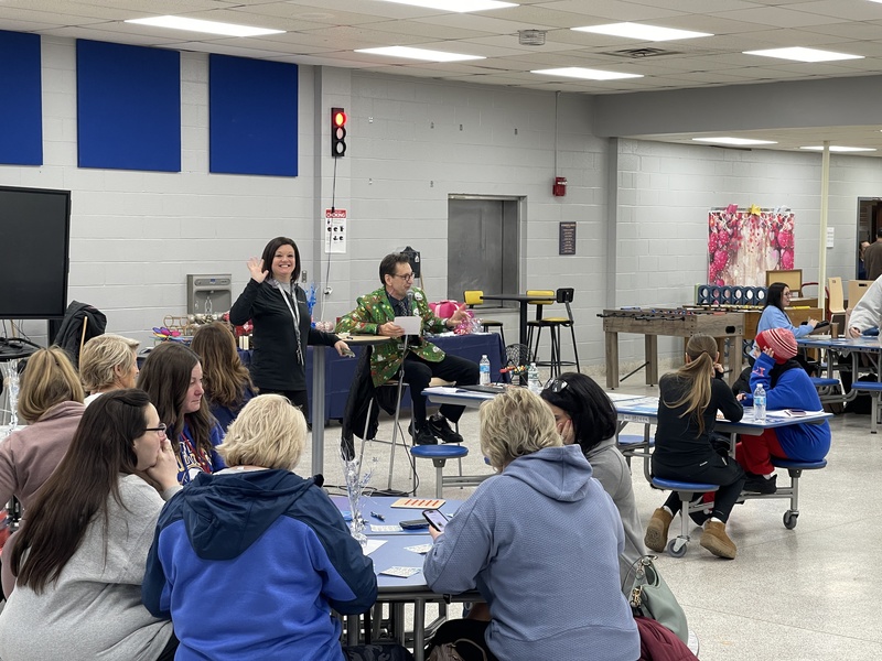 LCSD employees play bingo.