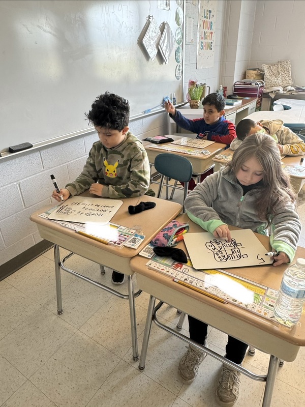 2nd graders learn math strategies.