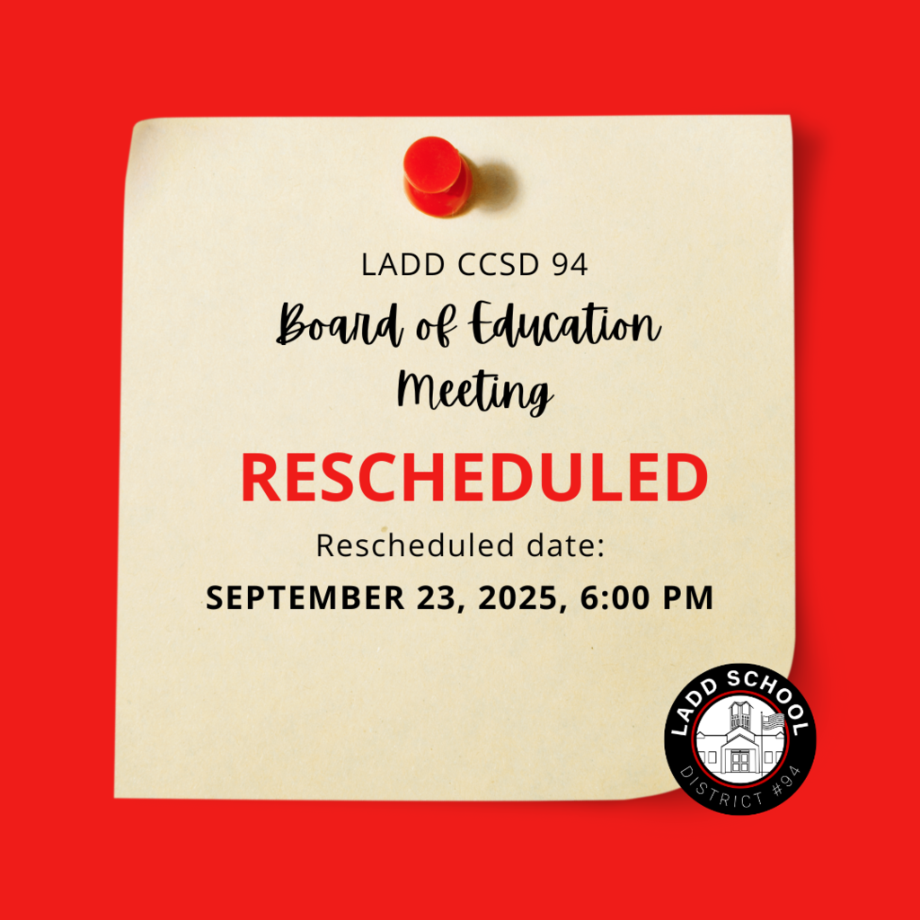 Board of Education Meeting Rescheduled