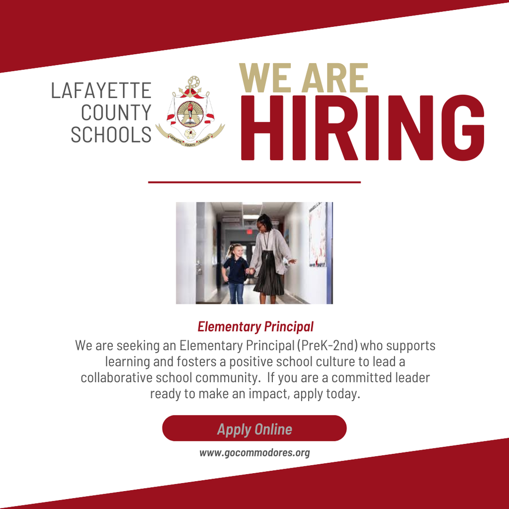 Principal Now Hiring