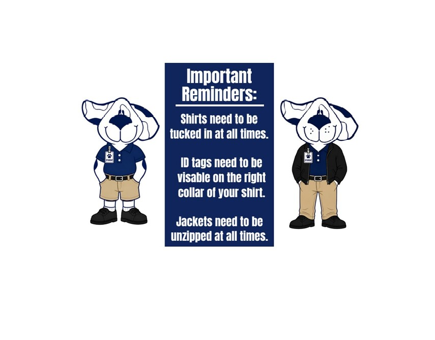COES Puppies Dress Code Reminders