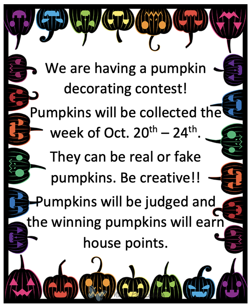 Pumpkin Decorating Contest