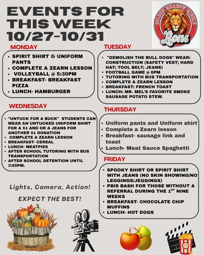 Week in Preview 10/27/25.